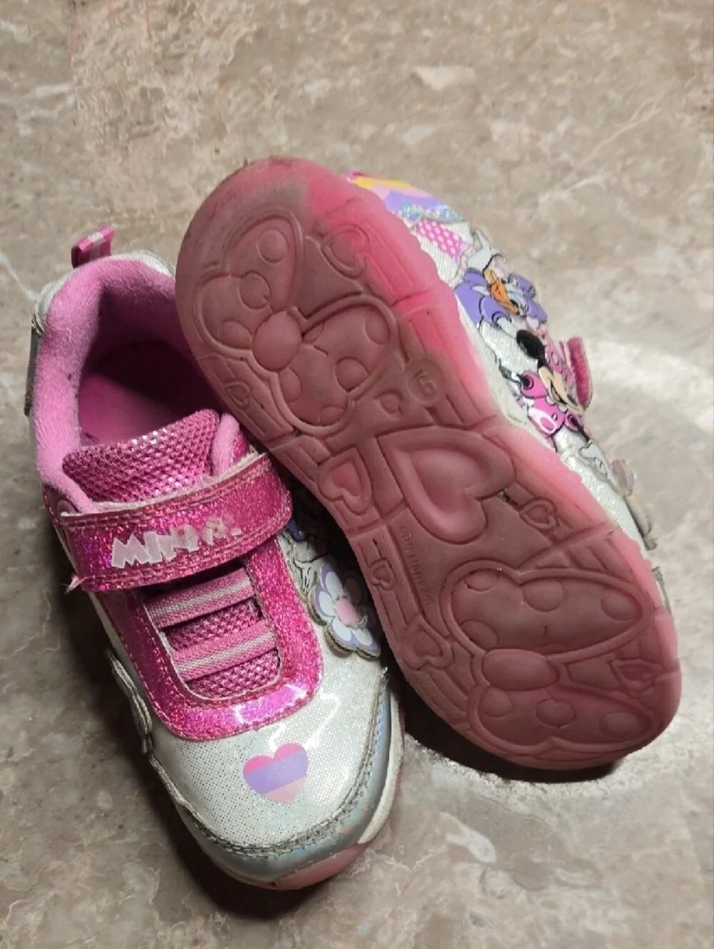2 Pairs Kids Pink Character Sneakers - Twin Pair